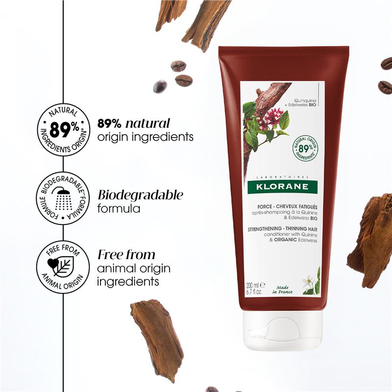 Load image into Gallery viewer, Klorane Strengthening Quinine &amp; Organic Edelweiss Conditioner 200ml
