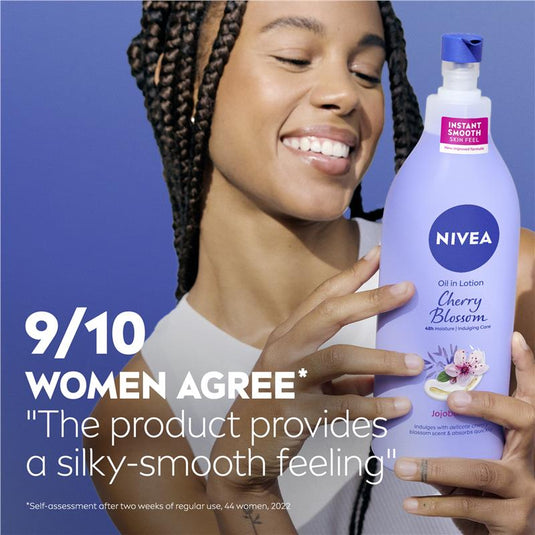 NIVEA Oil In Lotion Body Lotion Cherry Blossom & Jojoba 400ml