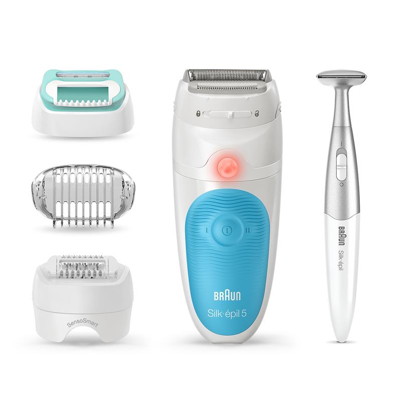 Load image into Gallery viewer, Braun Silk-Epi 5 Wet &amp; Dry Epilator White/Blue SES5-810
