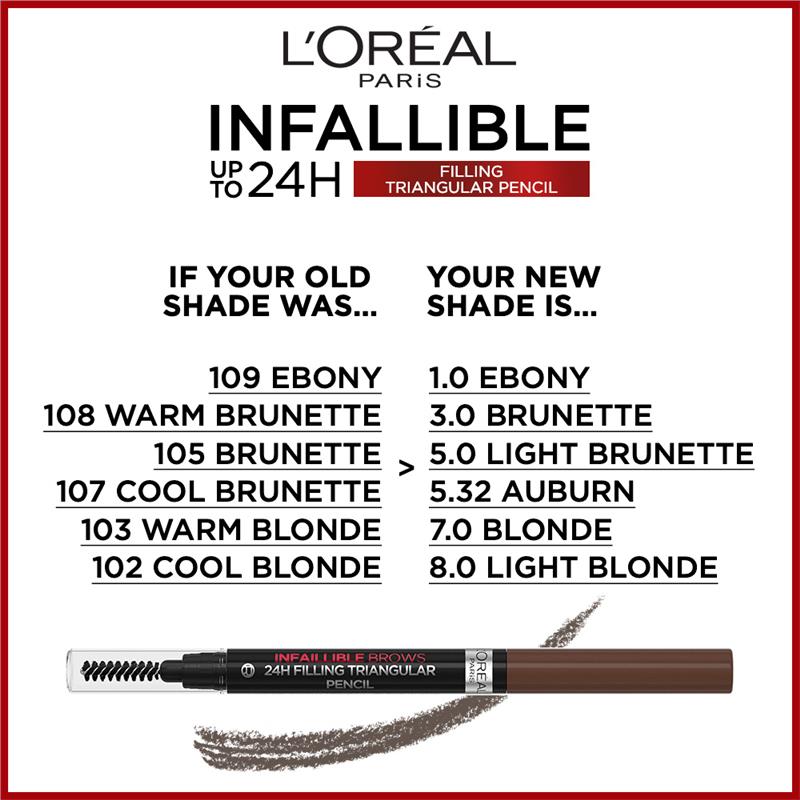 Load image into Gallery viewer, L'Oreal Paris Infallible Brows 24H Filling Triangular Pencil 3.0 Brunette
