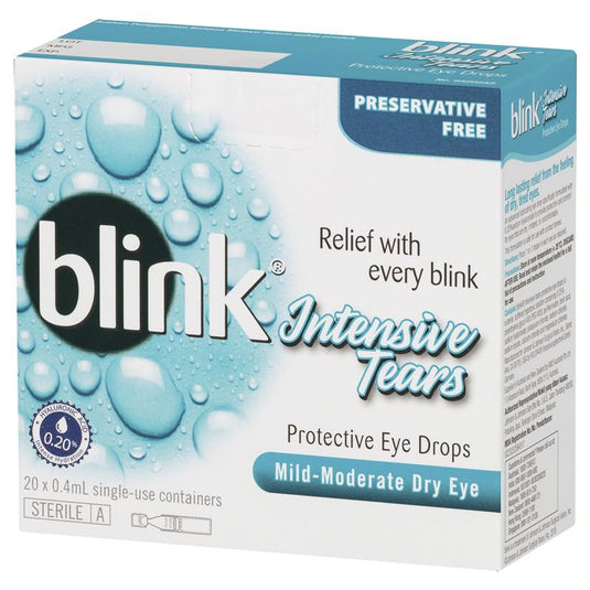 Blink Intensive Tears 0.4 x 20 Vials
