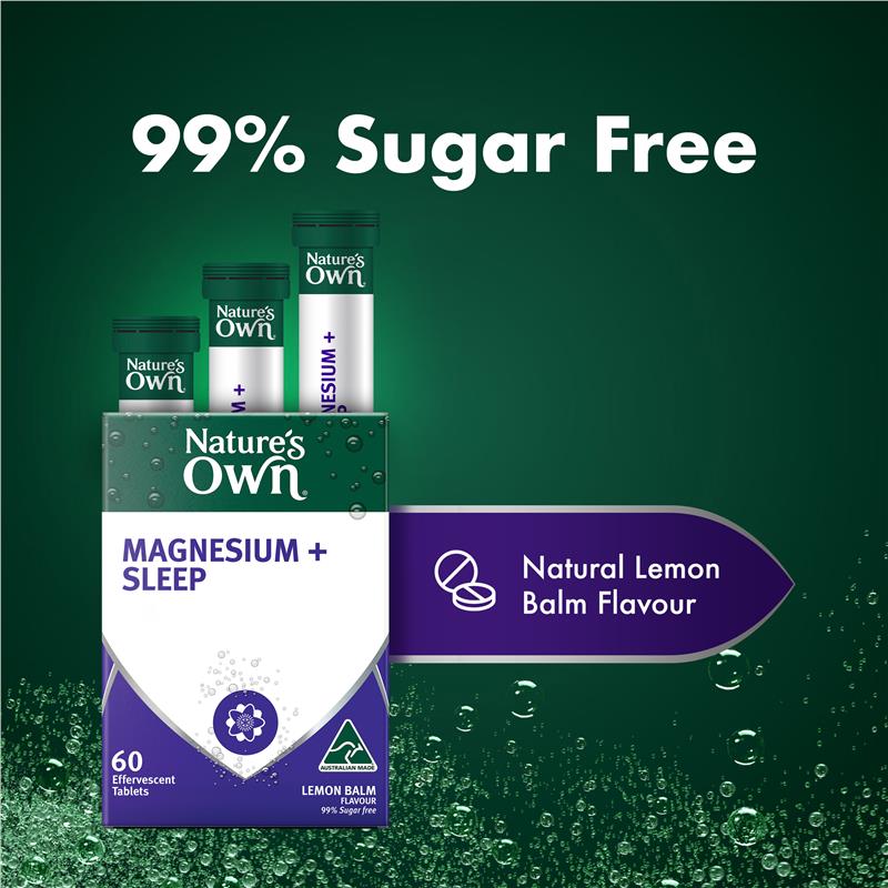 Load image into Gallery viewer, Nature's Own Magnesium + Sleep Effervescent 60 Tablets
