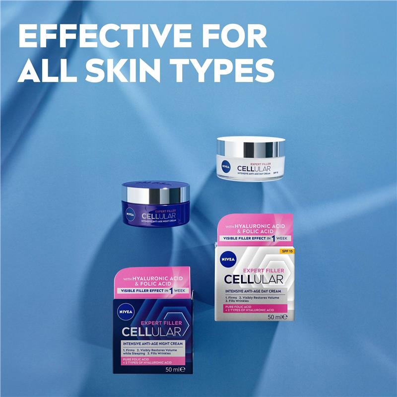 Load image into Gallery viewer, NIVEA Cellular Expert Filler Intensive Anti-Age Night Cream 50ml
