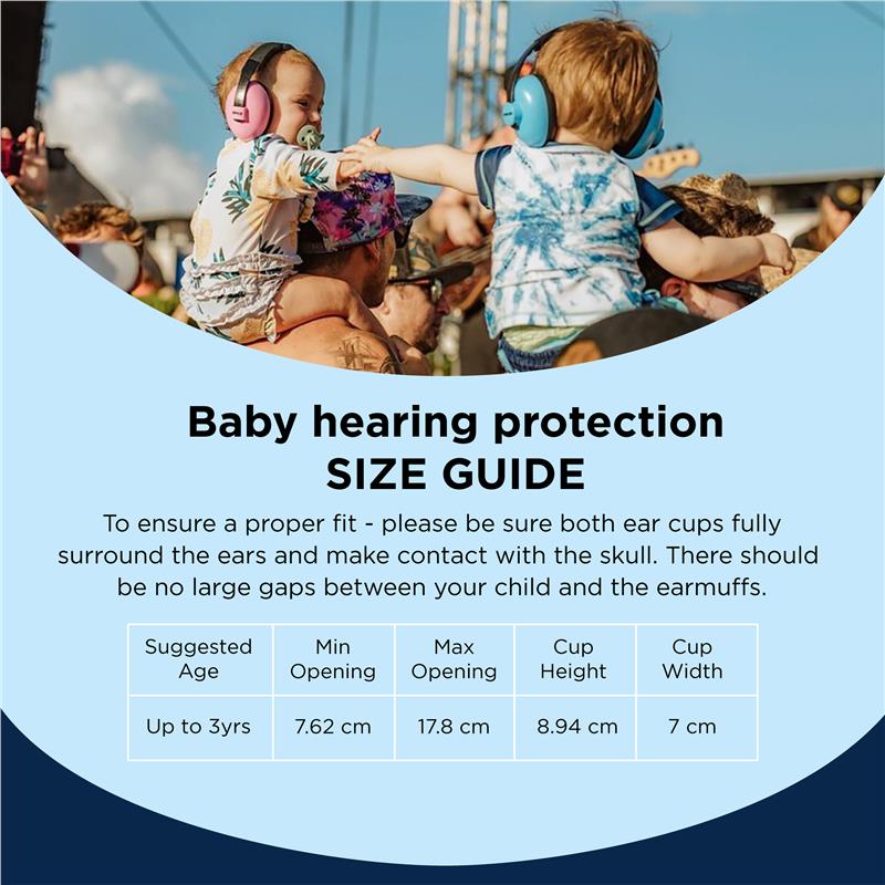 Load image into Gallery viewer, Banz Ear Muffs Mini 3+ Months to 2 Years Sky Blue
