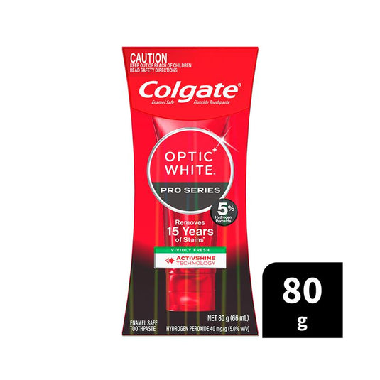 Colgate Toothpaste Optic White Pro Series Vividly Fresh 5% 80g