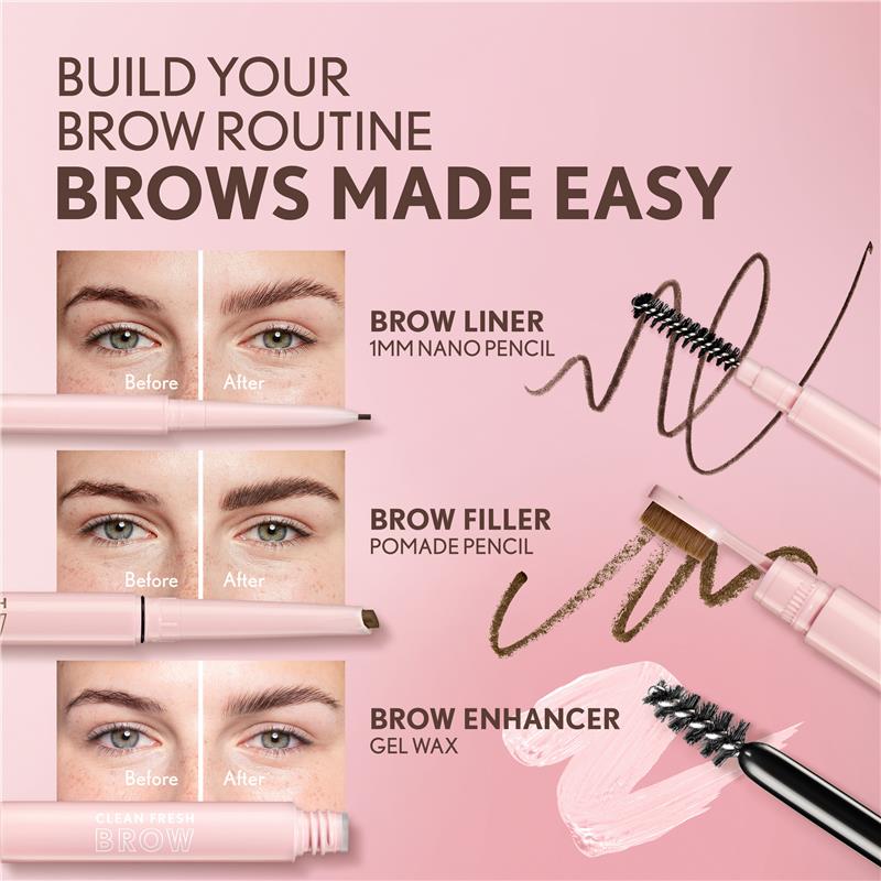 Load image into Gallery viewer, Covergirl Clean Fresh Brow Filler Pomade Pencil 600 Dark Brown 0.2g
