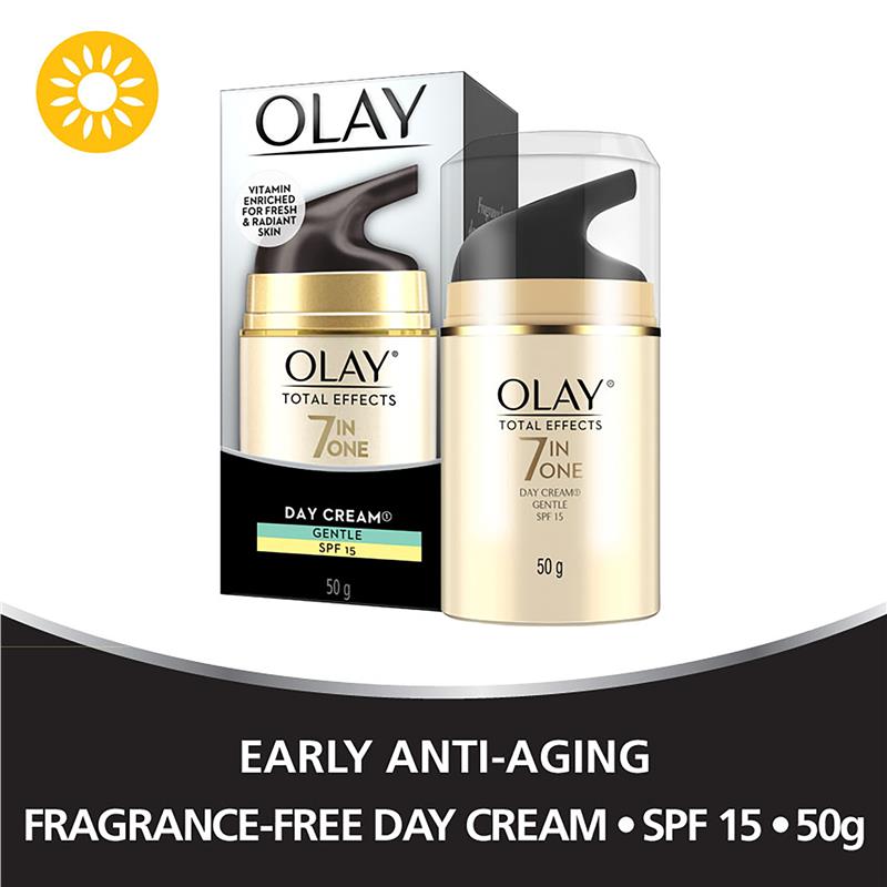 Load image into Gallery viewer, Olay Total Effects 7 in One Day Face Cream Gentle SPF 15 50g
