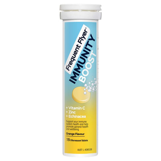 Frequent Flyer Immunity Boost Orange 15 Effervescent Tablets