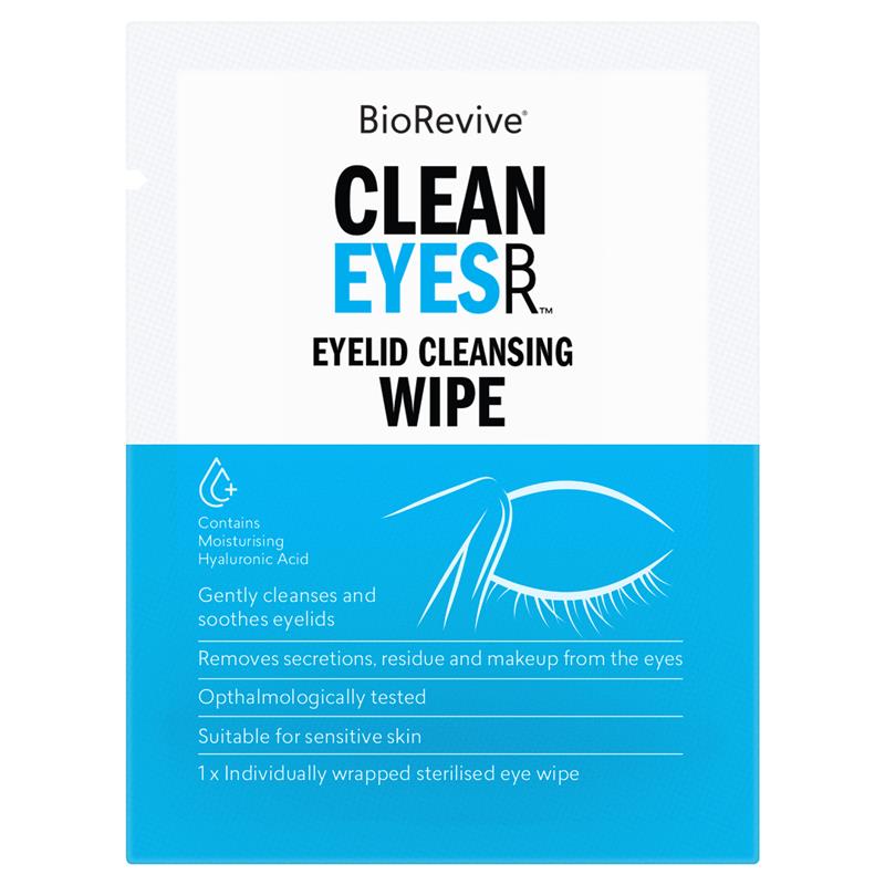 Load image into Gallery viewer, BioRevive Clean Eyes Eyelid Cleansing Wipes 30 Pack
