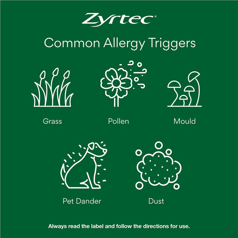 Load image into Gallery viewer, Zyrtec Rapid Acting Antihistamine Allergy &amp; Hayfever Mini Tablets 30 Pack
