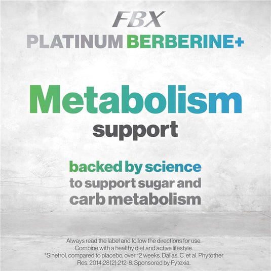 FBX Platinum Berberine+ 30 Capsules
