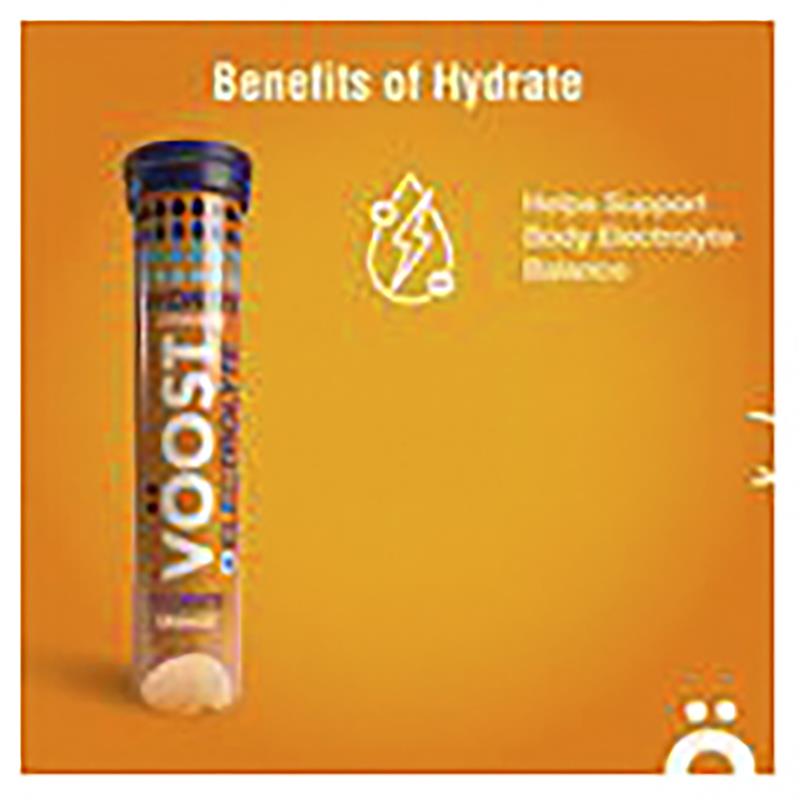 Load image into Gallery viewer, Voost Hydrate Orange Effervescent Tablets 60 Pack Exclusive Size
