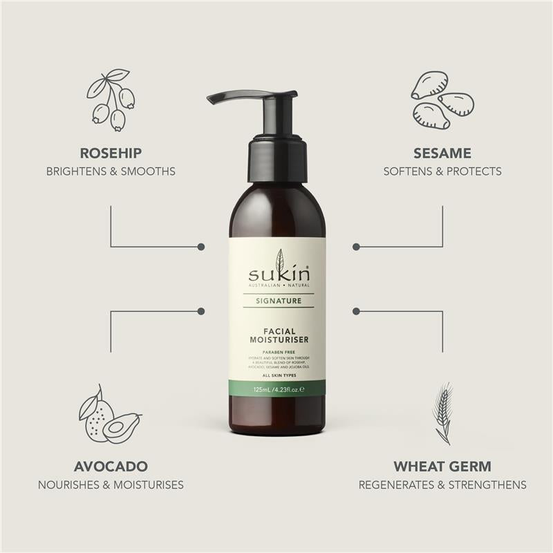 Load image into Gallery viewer, Sukin Signature Facial Moisturiser Pump 125ml
