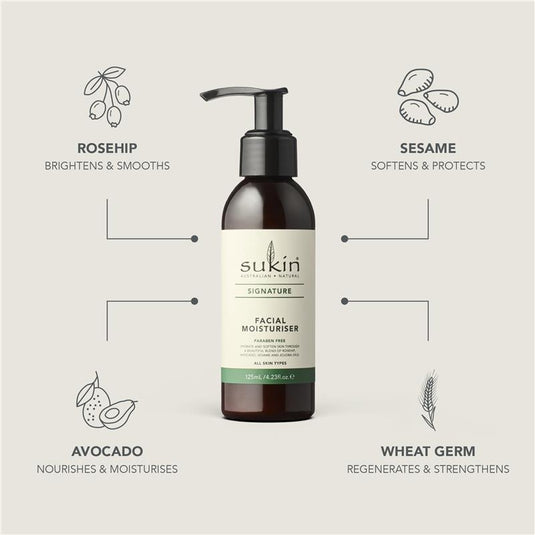 Sukin Signature Facial Moisturiser Pump 125ml