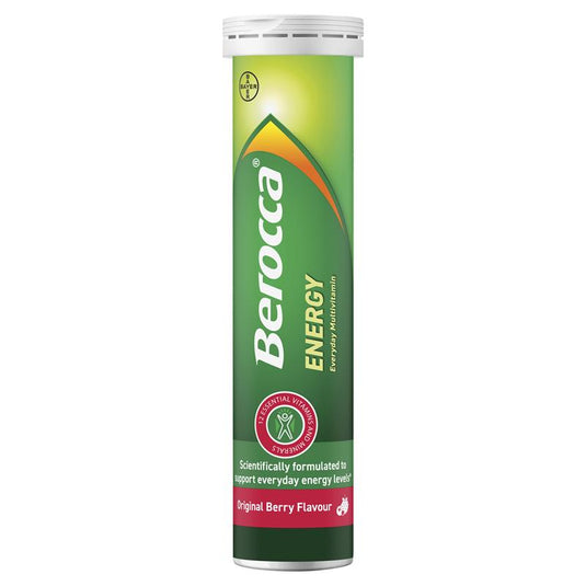 Berocca Energy Original Berry 60 Effervescent Tablets Exclusive Size