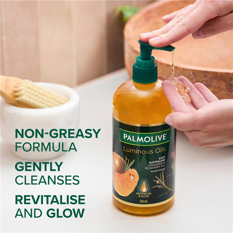 Load image into Gallery viewer, Palmolive Luminous Oils Hand Wash Mandarin &amp; Rosemary Oil 500ml
