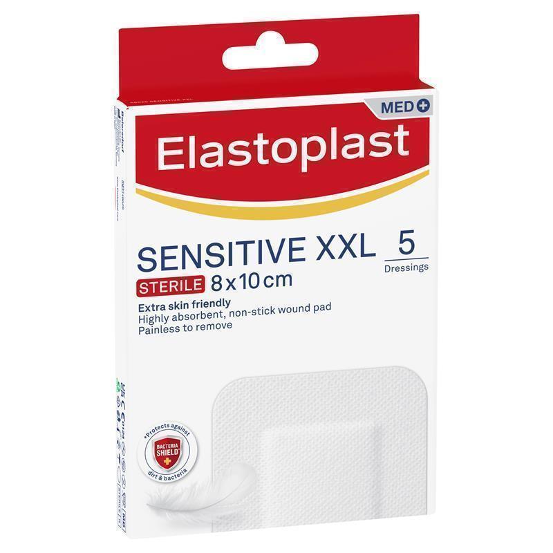 Load image into Gallery viewer, Elastoplast Sensitive Dressing XXL 8x10cm 5 Dressings
