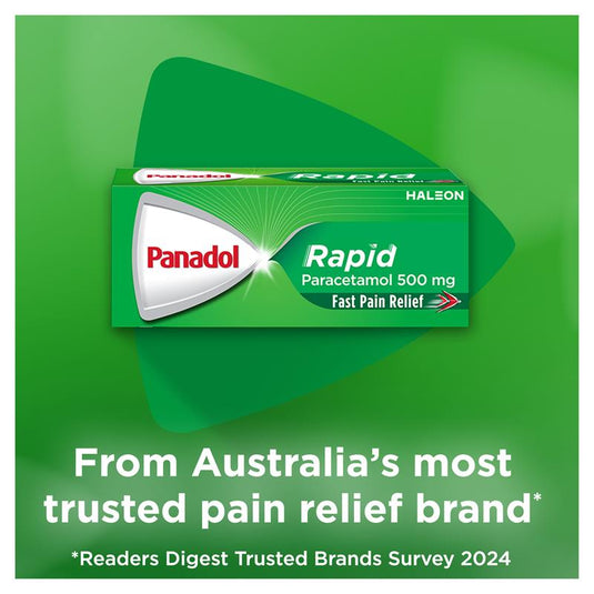 Panadol Rapid Paracetamol Pain Relief 16 Caplets