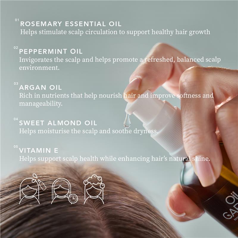 Load image into Gallery viewer, Oil Garden Rosemary Hair &amp; Scalp Oil 100ml
