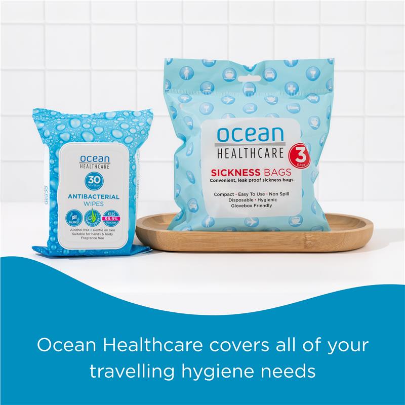 Load image into Gallery viewer, Ocean Antibacterial Wipes 30 Pack

