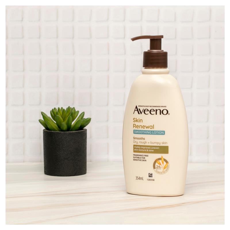 Load image into Gallery viewer, Aveeno Skin Renewal Smoothing Fragrance Free Body Lotion 354ml
