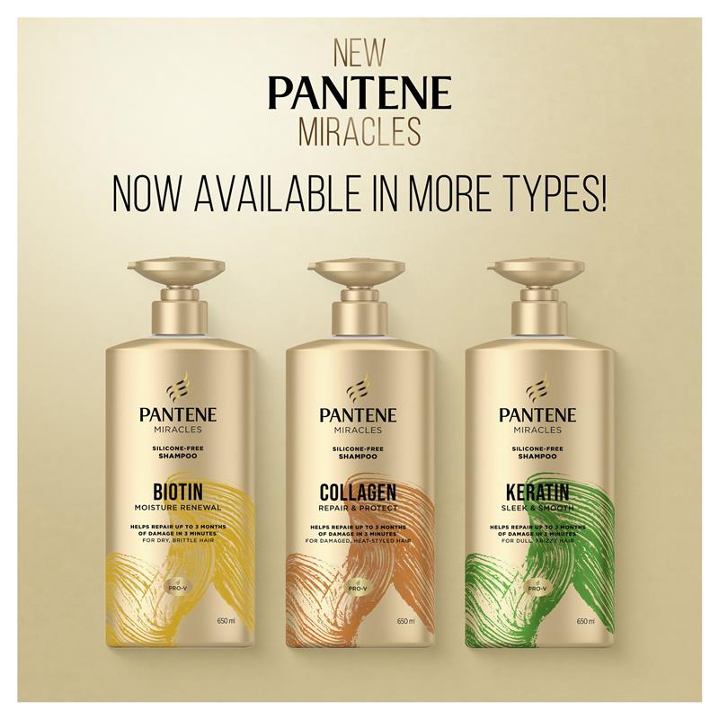 Load image into Gallery viewer, Pantene Miracles Collagen Repair &amp; Protect Shampoo 650ml
