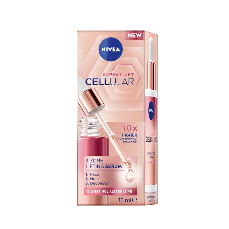 Load image into Gallery viewer, NIVEA Cellular Expert Lift Bakuchiol 3-Zone Lifting Serum 30ml
