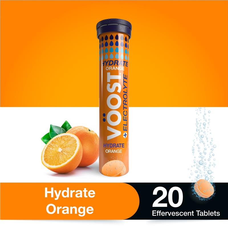 Load image into Gallery viewer, Voost Hydrate Orange Effervescent Tablets 20 Pack
