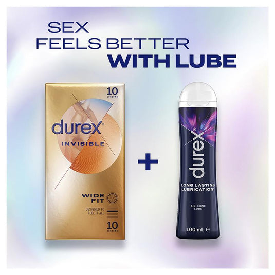 Durex Invisible Wide Fit Condoms 10 Pack