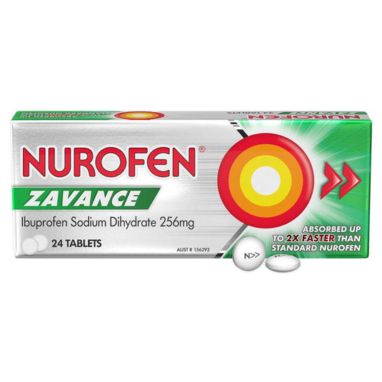 Nurofen Zavance Fast Pain Relief Tablets 200mg Ibuprofen 24 Pack