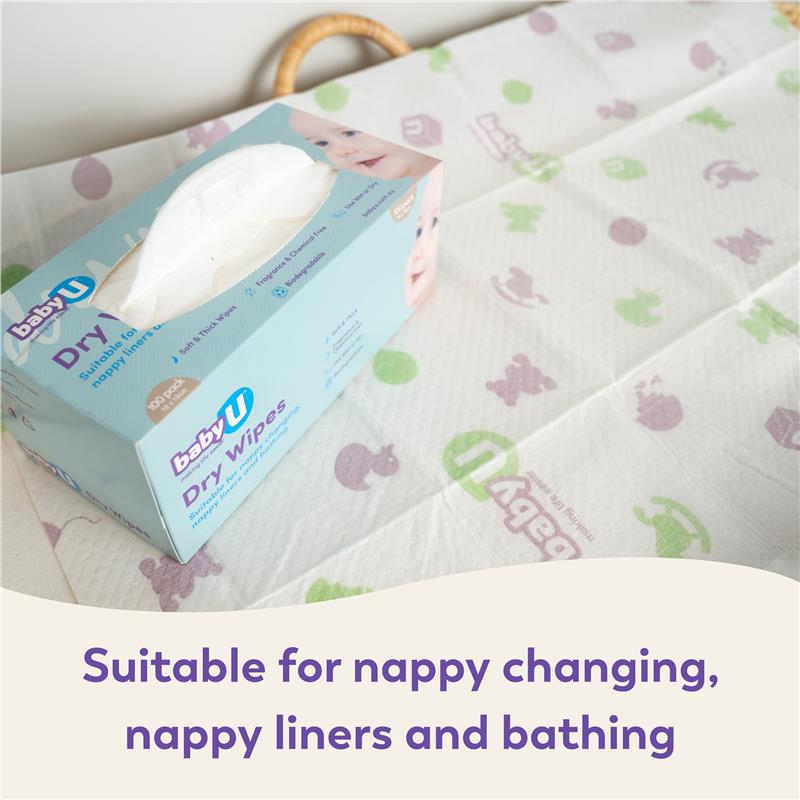 Load image into Gallery viewer, Baby U Dry Wipes 100 Pack
