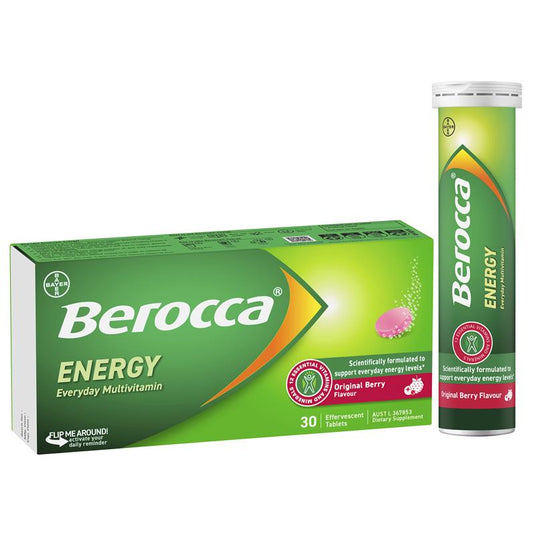 Berocca Energy Original Berry 30 Effervescent Tablets