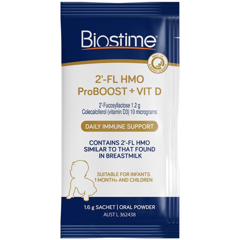 Load image into Gallery viewer, Biostime 2 FL HMO ProBOOST + VIT D 28 x 1.6g Sachets
