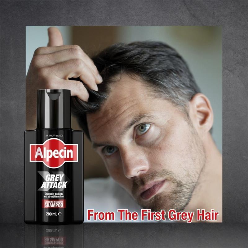 Load image into Gallery viewer, Alpecin Grey Attack Caffeine &amp; Colour Shampoo 200ml
