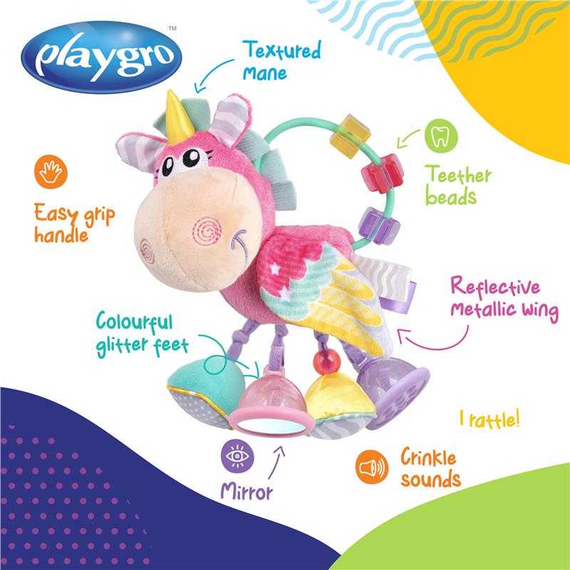 Load image into Gallery viewer, Playgro Unicorn Activity Rattle

