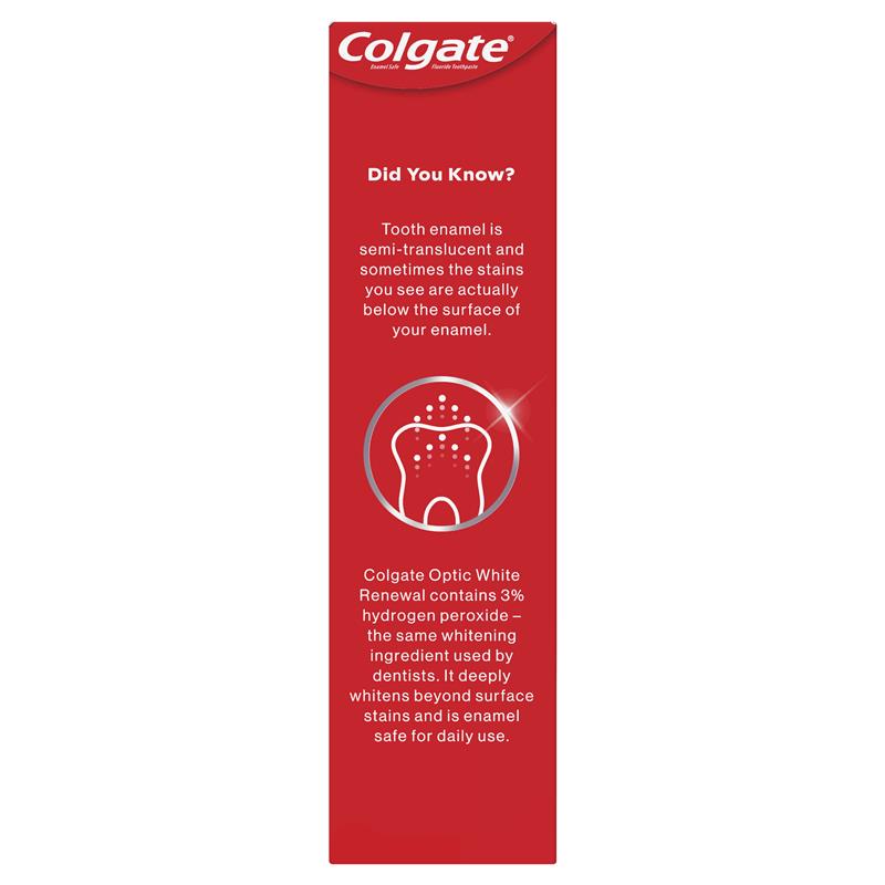Load image into Gallery viewer, Colgate Toothpaste Optic White Renewal Teeth Whitening Vibrant Clean 85g
