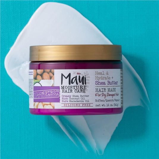 Maui Moisture Heal & Hydrate + Shea Butter Hair Mask For Dry & Damaged Hair 340g