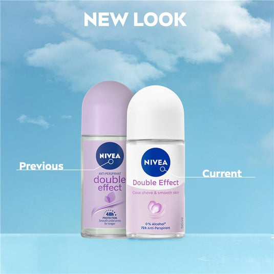 NIVEA Double Effect Roll On Deodorant 72H Protection 50ml