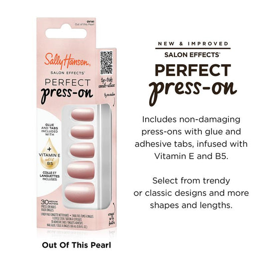 Sally Hansen Salon Effects Perfect Press-On Out Of This Pearl 30 Pieces