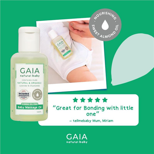 Gaia Natural Baby Massage Oil 125mL