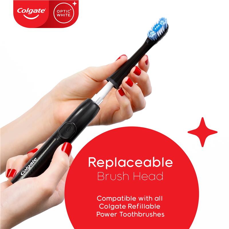 Load image into Gallery viewer, Colgate Optic White Power Toothbrush Refill Soft 2 Pack

