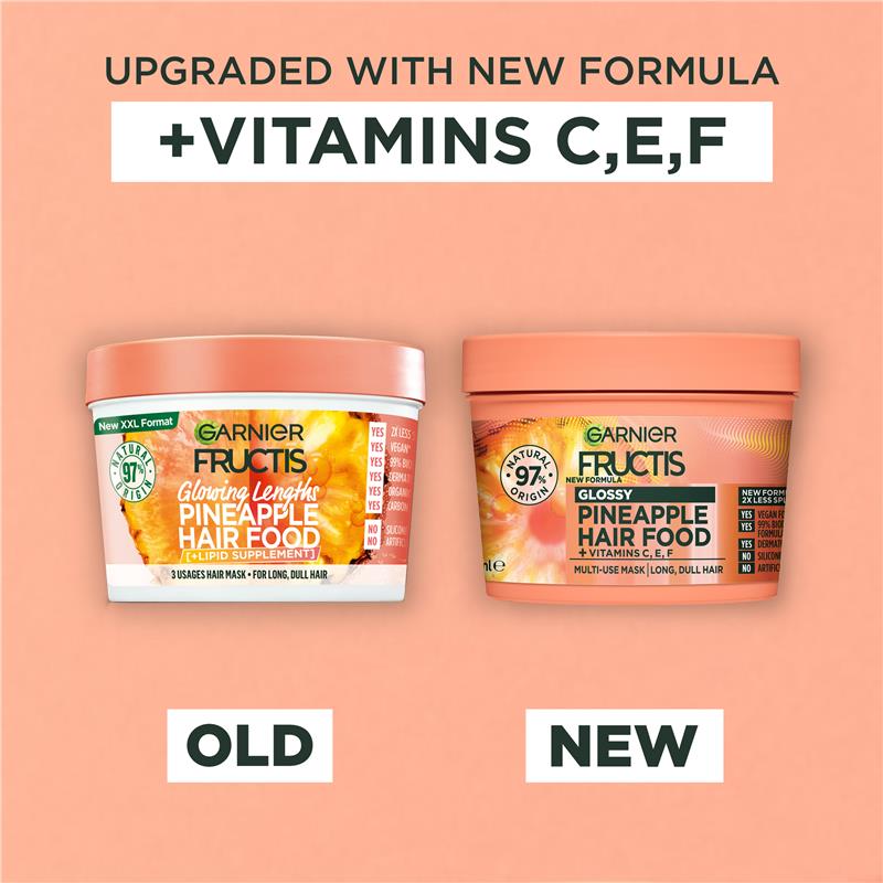 Load image into Gallery viewer, Garnier Fructis Hairfood Treatment Pineapple 390ml
