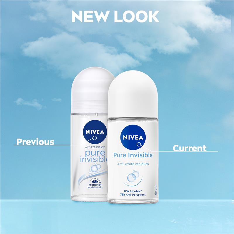 Load image into Gallery viewer, NIVEA Women Deodorant Roll On Pure Invisible 50ml
