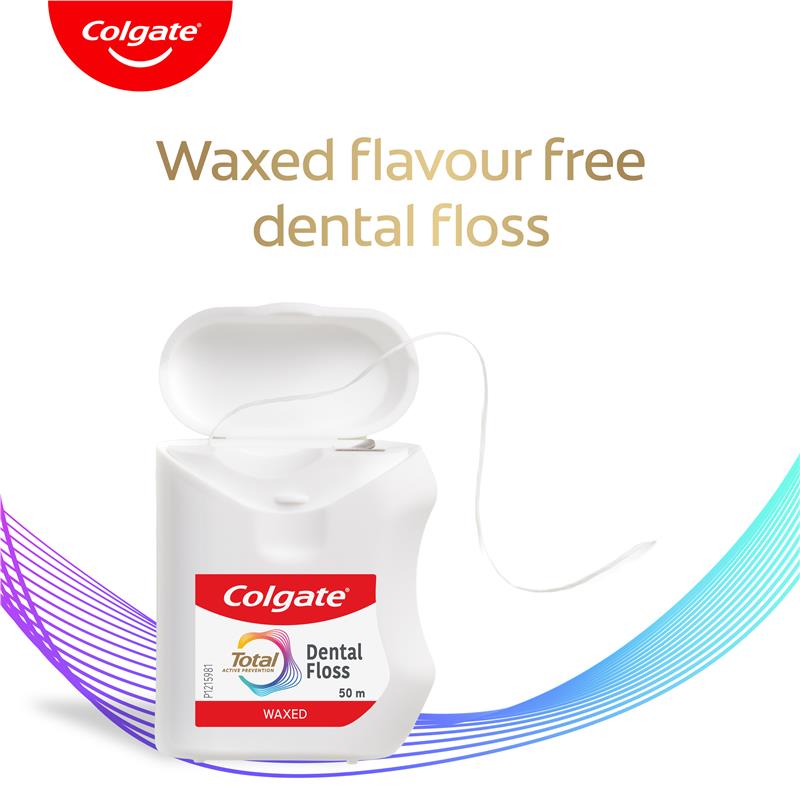Load image into Gallery viewer, Colgate Total Waxed Dental Floss 50m
