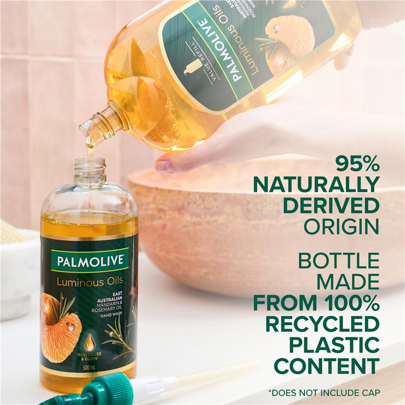 Load image into Gallery viewer, Palmolive Luminous Oils Hand Wash Refill Mandarin &amp; Rosemary Oil 1L
