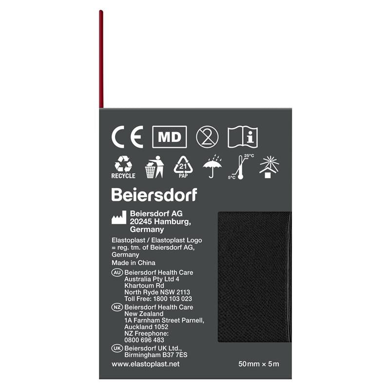 Load image into Gallery viewer, Elastoplast Kinesiology Tape Black 50mm x 5m
