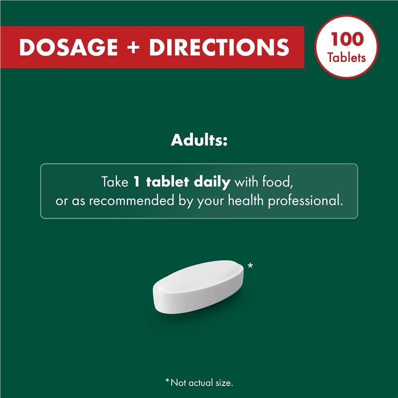 Load image into Gallery viewer, Nature's Own Mega Magnesium With Vitamin D3 100 Tablets
