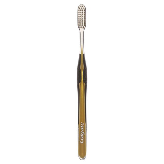Colgate Toothbrush Slim Soft Advanced Gold Charcoal Ultra Soft