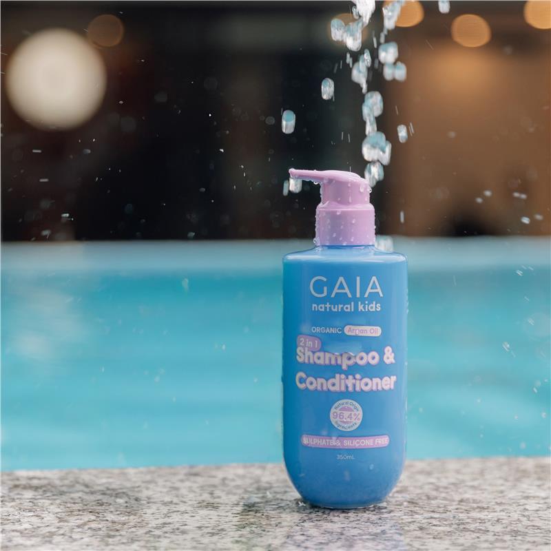 Load image into Gallery viewer, Gaia Natural Kids 2-in-1 Shampoo &amp; Conditioner 350mL
