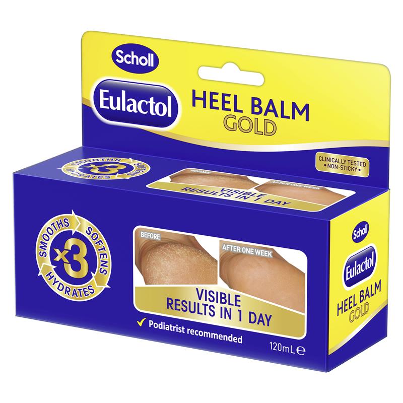 Load image into Gallery viewer, Scholl Eulactol Foot Heel Balm Gold 120ml - Rough Dry or Cracked Skin

